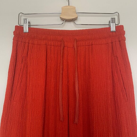 Essentiel Antwerp Crinkle Crepe Wide Leg Pants Summer Spring Sz 10 - Picture 9 of 14